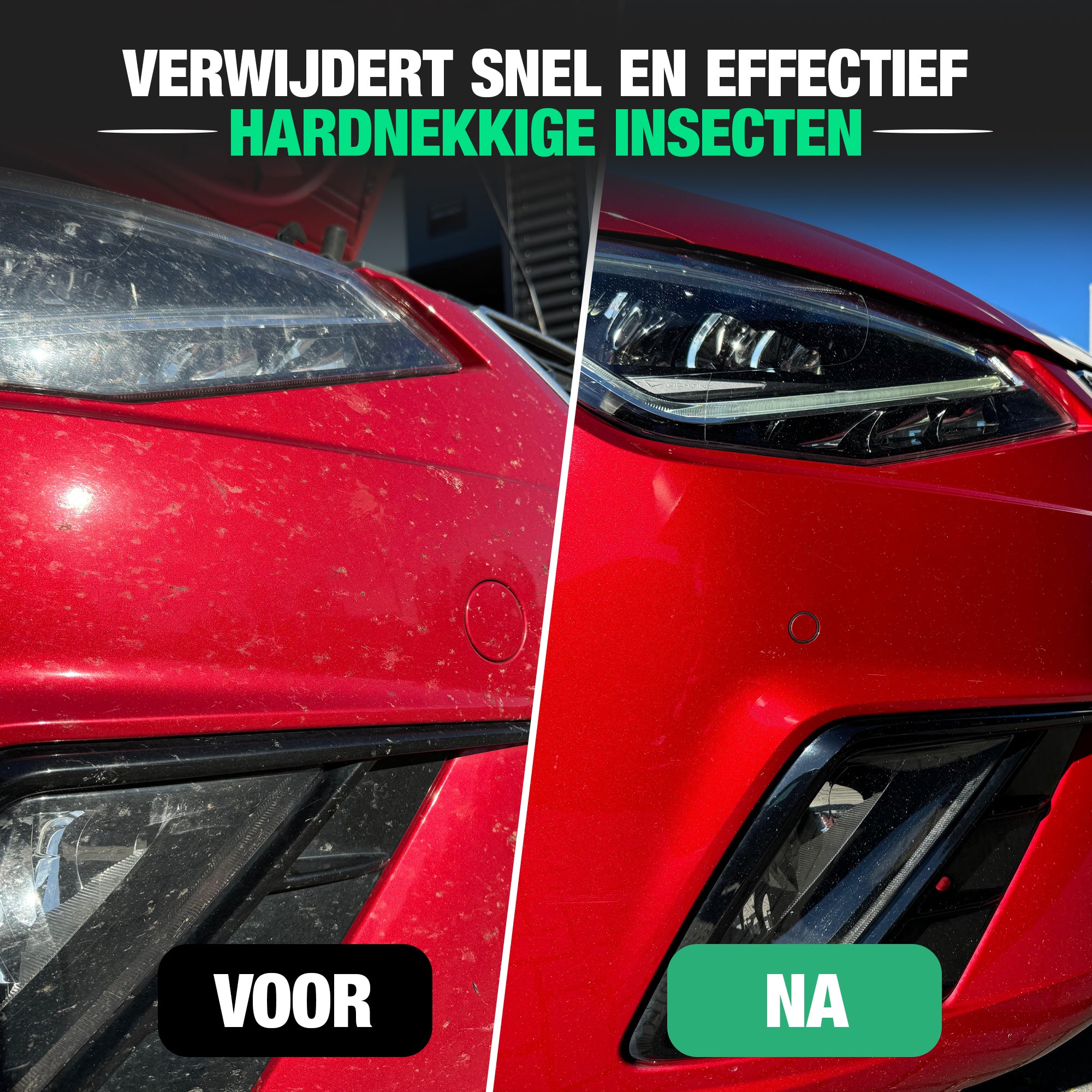 Insectenverwijderaar voor veilige autolak