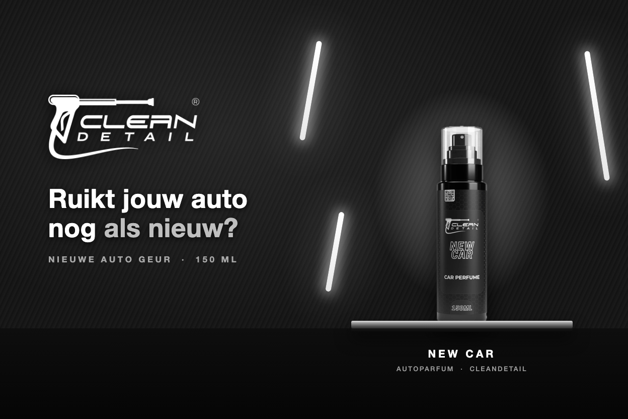 New Car autoparfum van Cleandetail — ruikt jouw auto nog als nieuw?